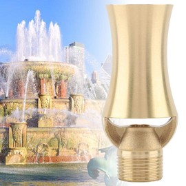 Ymiko Pond Sprinkler Water Fountain Nozzle, Brass Ice Tower Cascade Cedar Spray Head for Garden Pond, Pool, Rockery Decoration(1/2'' 3/4'')