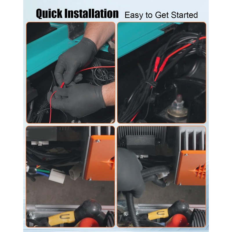 QNHEAY Electric Golf Carts Power Harness Fit for Evolution D5