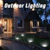 ODEETRONIC Solar Ground Lights, 12 Pack 8 LED Solar Disk