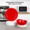 DURASIKO Non-Skid Suction Base Plates & Bowls Set, Adaptive Spill