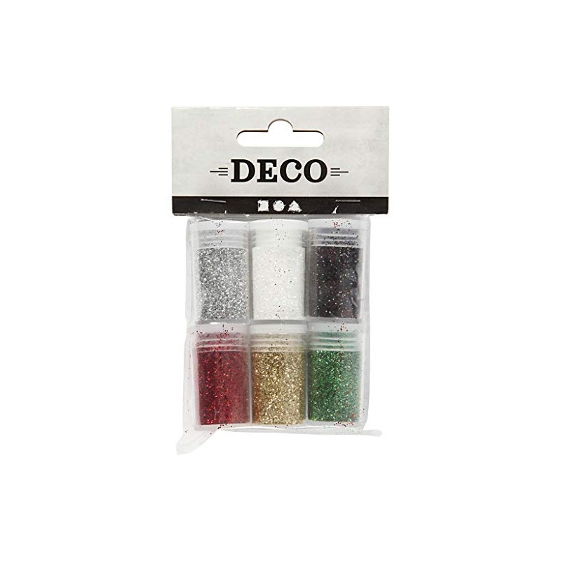 Creativ Company 28588 Glitter Set - Glitter Set - Black,