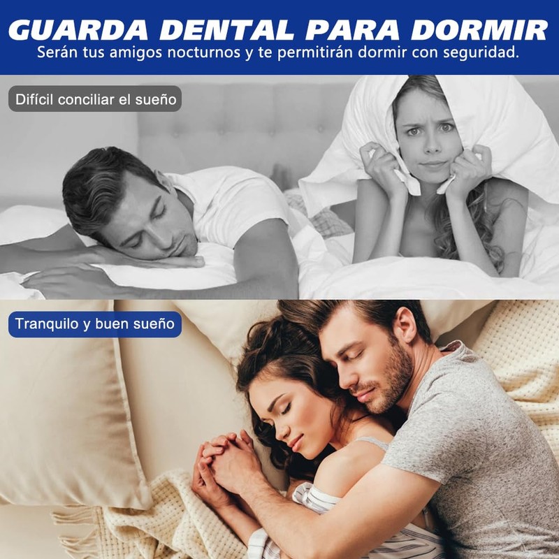 4 PCS Guarda Dental para Dormir, Protector Bucal de Dientes