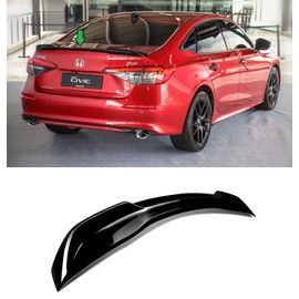 2022-2026 Gloss Black SI Type Rear Trunk Spoiler Wing for Honda Civic Sedan LX EX Sport Touring SI 11th Gen 2023 2024 2025