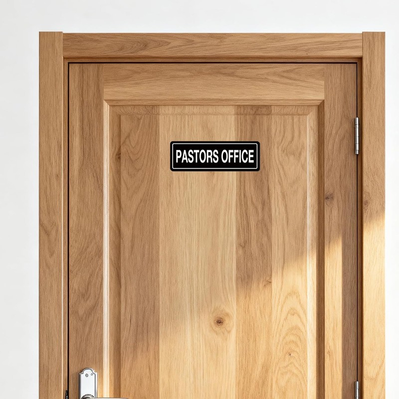 Pastors Office Acrylic Sign Door Wall Signage for Church House