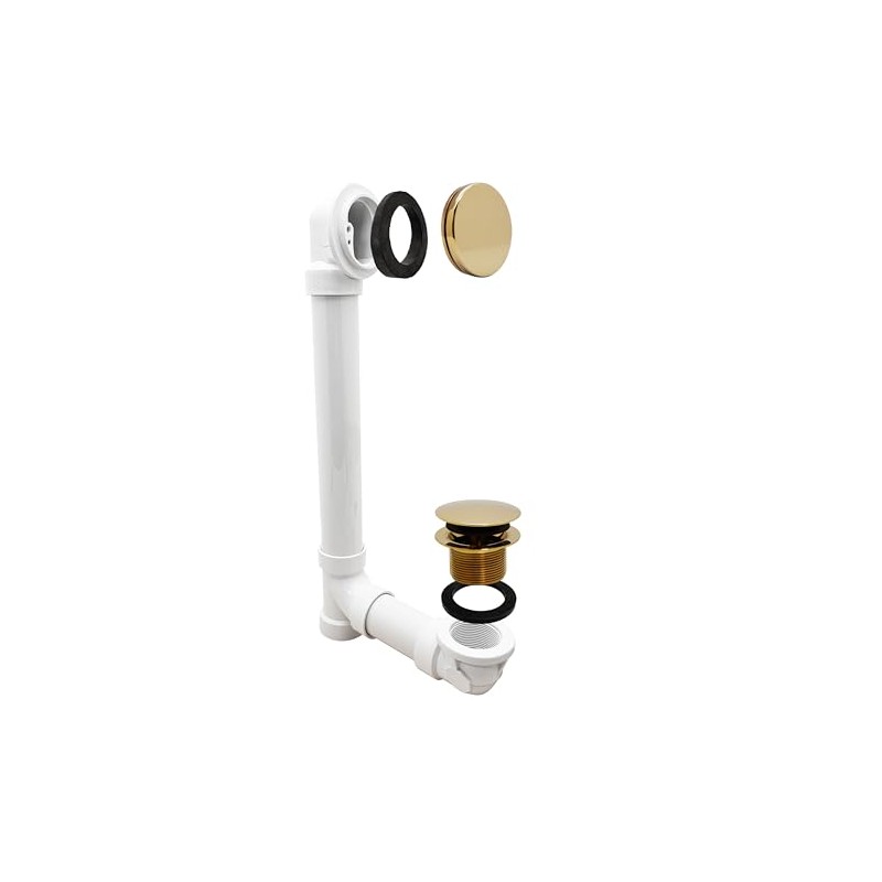 Westbrass 493244H-01 14" Sch. 40 PVC Bath Waste & Overflow