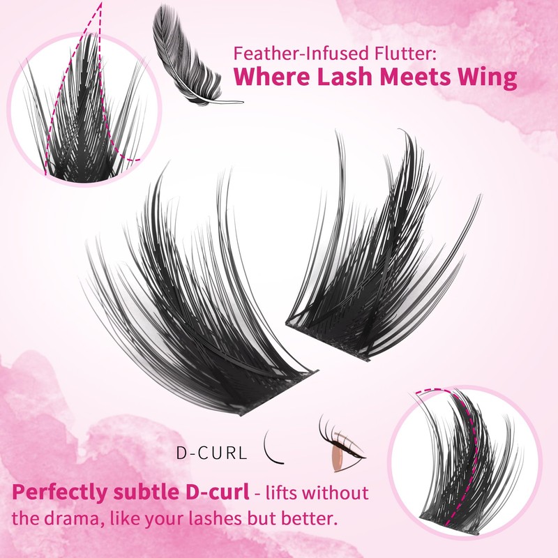 Doll Lash Clusters Manga Eyelash Extensions Cosplay Spiky Individual Lashes