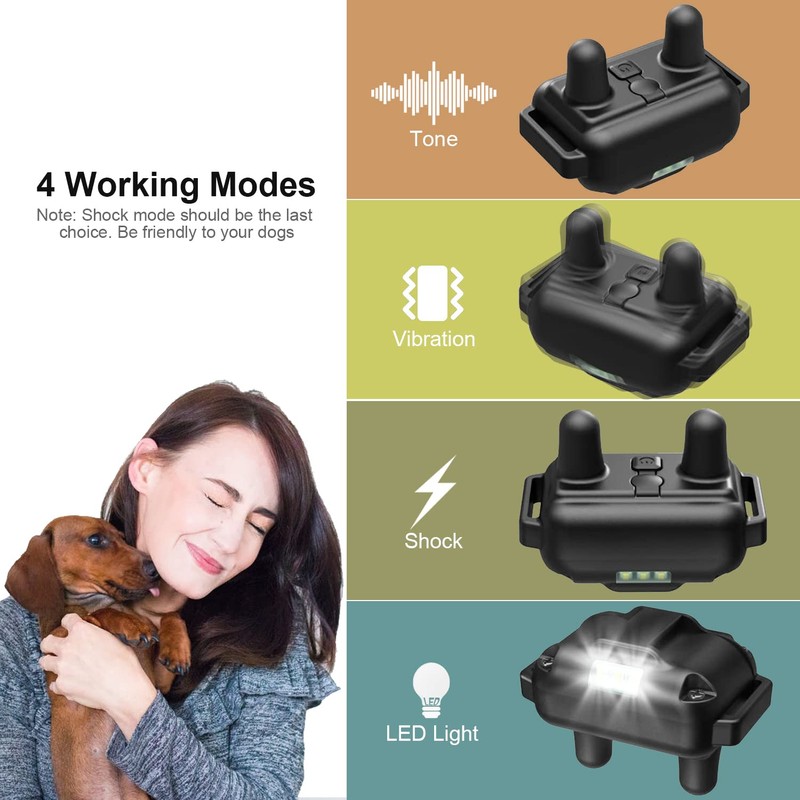 Heaflex Dog Shock Collar with Remote, Dog Training Electric Collar,