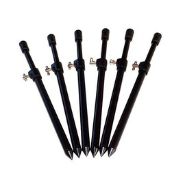 Dinsmore Extending T-Lock Bank Sticks 50cm-90cm x 6 (Black) - Fishing Equipment - Bank Sticks - Clamp Vise