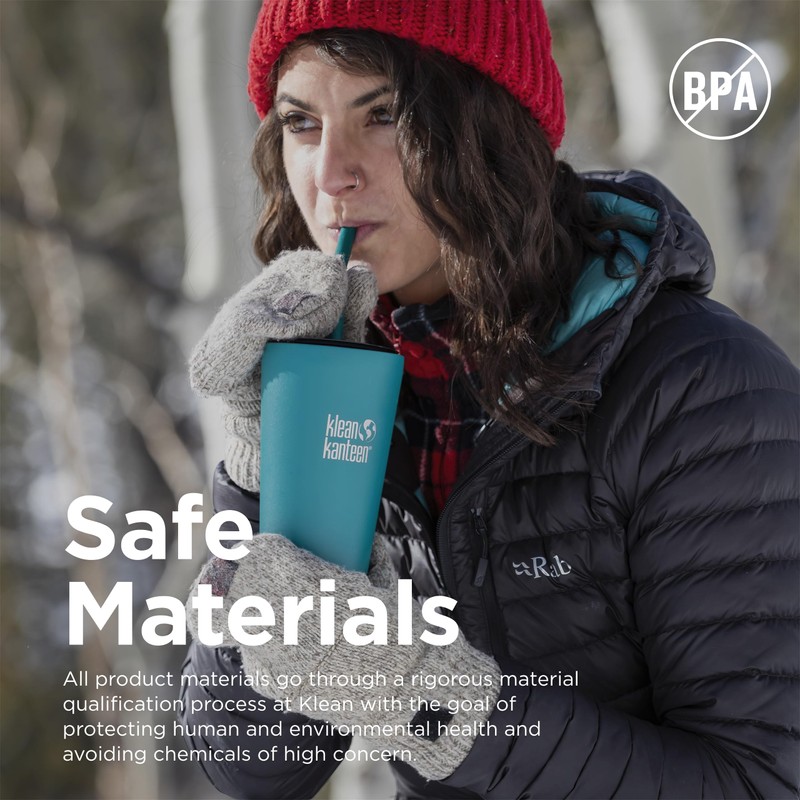 Klean Kanteen Unisex Straw Drinking Cap - Black, One Size