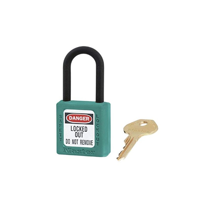 Master Lock 406TEAL Lockout Tagout Safety Padlock with Key
