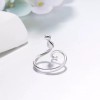 Dtup Anillo Kitten Elegante Plata Gato Regalo Minino Cat Kawaii