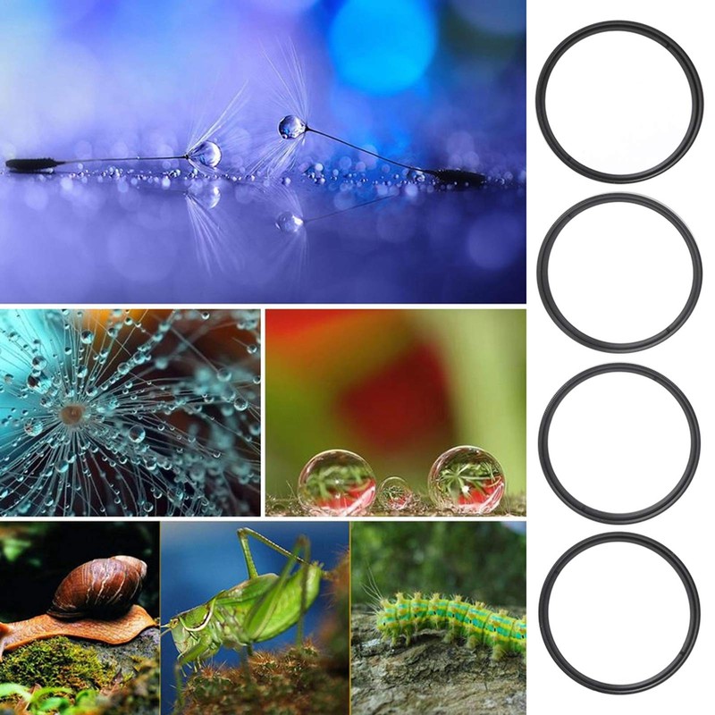 VEGBY1 Macro Filter Close-Up Close-Up Lens Kit 58mm Optical Glass