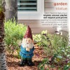 Alpine Corporation 12" Tall Classic Outdoor Garden Gnome Yard Statue