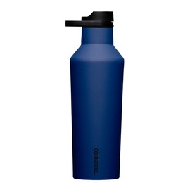 Corkcicle Sport Canteen Insulated Tumbler, Midnight Navy, 32 oz – Reusable Water Bottle Keeps Beverages Cold for 25 Hours & Hot 12 Hours – Cupholder Friendly Tumbler with Screw-On Cap