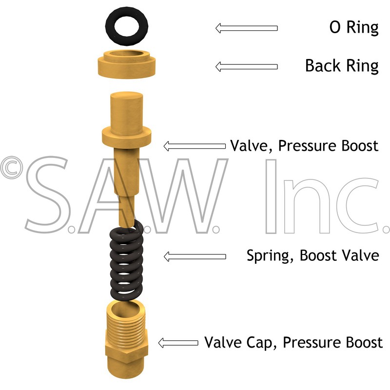 Simpson 7110117 Boost Valve Replacement Kit Simpson Genuine OEM for