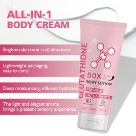 2PCS Glutathione 50x Tone Up Body Lotion, Moisturizing and Soft Skin All Over Body Scented Glutathione Body Lotion