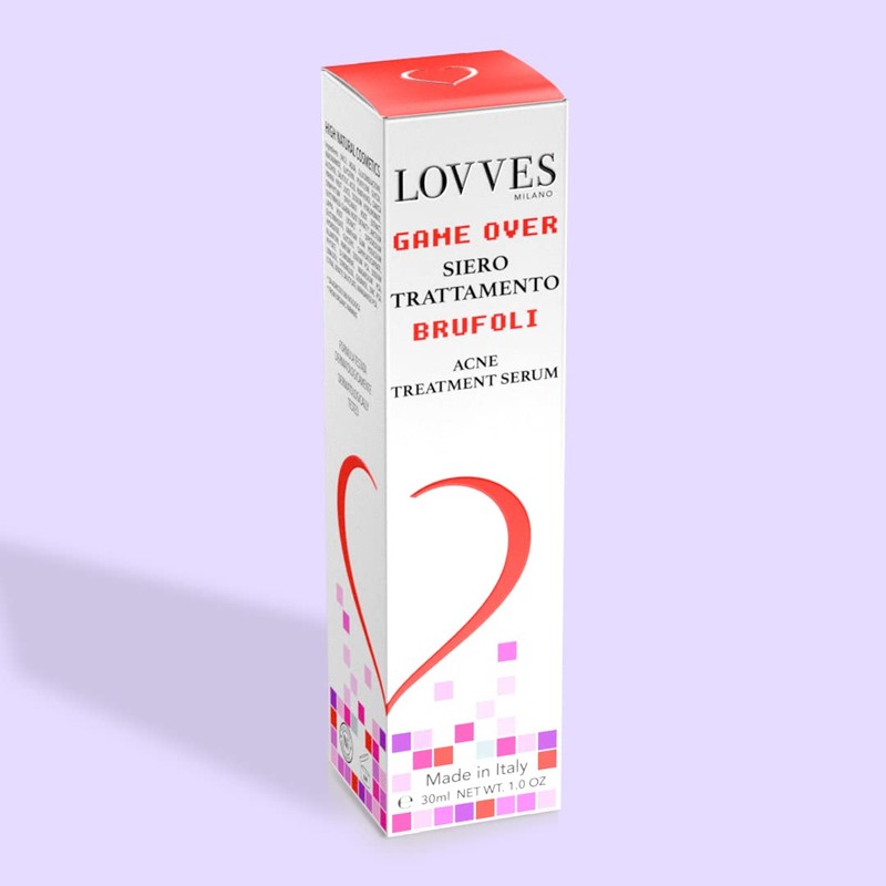 LOVVES Game Over Pimple Treatment Serum, High Natural Cosmetics, Anti-Acne,
