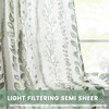 MEETSKY Sage Green Curtains 72 Inches Long 2 Panels Boho