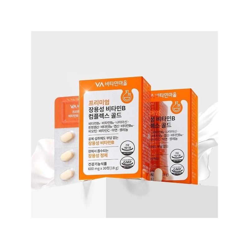 Vitamin Village Premium Enteric Coated Vitamin B Complex Gold 30