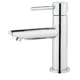 Grünblatt Bathroom Cold Water Pillar Tap Fitting with Connection Hose
