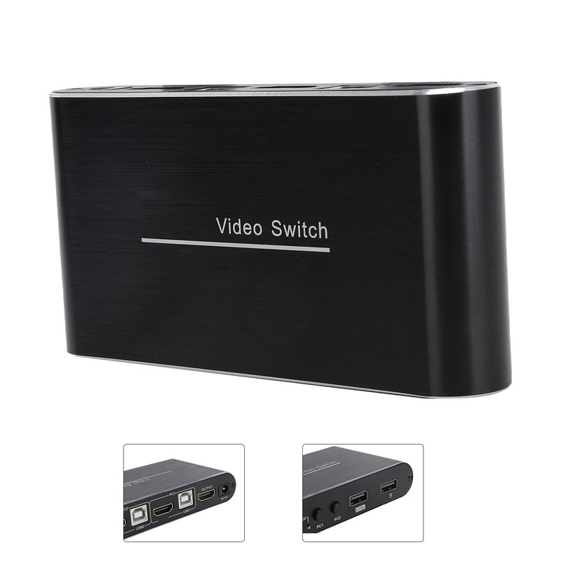 KVM Switch Plug and Play Support 4K Audio Video Converter