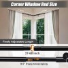 Nicecho L Shape Heavy Duty window Curtain Rod adjust to