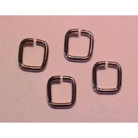 Heavy Duty (Almost) SQUARE JUMPRINGS for Model Horse Tack (Set-of-4) - SILVER