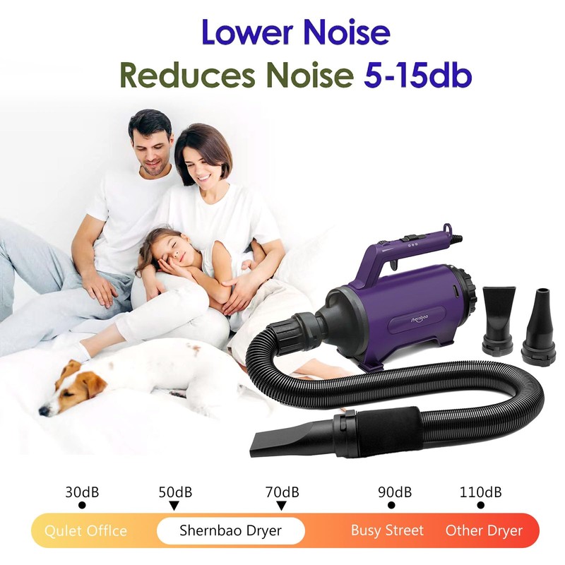 Dog Dryer High Velocity Professional Dog/Pet Grooming Force Hair Dryer/Blower