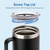 Prurex Replacement Lid for YETI Rambler 20oz Travel Mug Stronghold