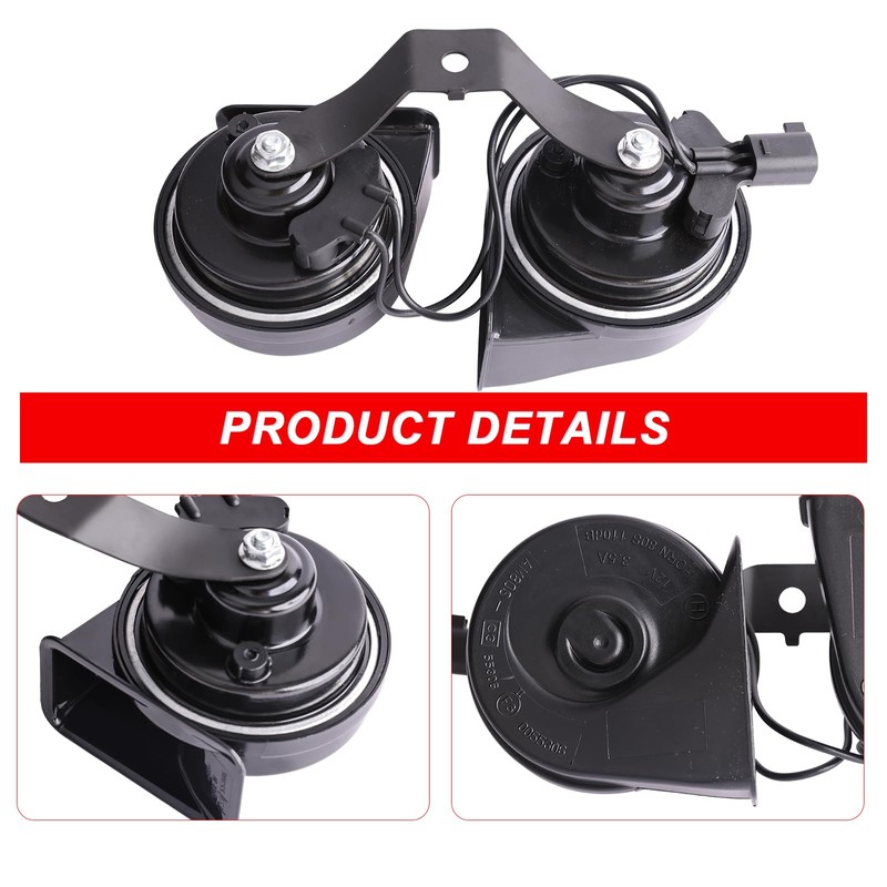 Mocar7 Horn Assembly With Bracket Compatible with Dodge RAM 1500