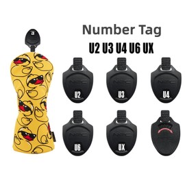 Hybrid Headcover Yellow Golf Hybrid Head Covers for Men Women Hybrid Golf Headcovers with Tags #2 3 4 5 6 UT Protect Your Clubs