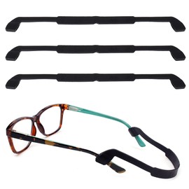 SooGree Silicone Elastic Glasses Strap, 3 Pack Eyeglasses Sunglasses String Strap Glasses Band Holder Eyewear Retainer for Kids Adult