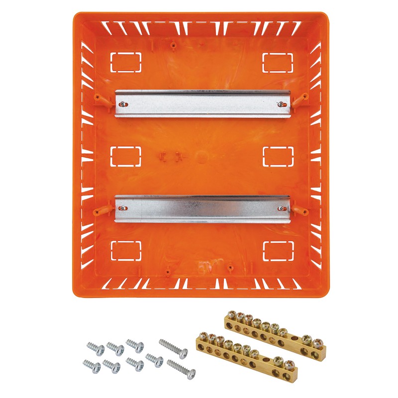 Lion Electric switch cabinet flush-mounted 2 rows | 24 modules