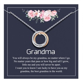 D Dongjiangjin Gift Mothers Day Gifts for Grandma Necklace Presents for Grandma Nana Granny Birthday