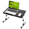 TeqHome Foldable Laptop Stand Height Angle Adjust Notebook Bed Desk