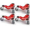 ZEAYEA 4 Pack Steel Tri-Dolly, 200 lbs Load Capacity 3