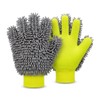 Satiskid 2 Pack Five Fingers Chenille Car Wash Gloves, Double