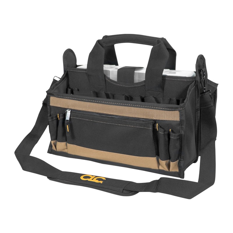 CLC Custom LeatherCraft 1529 16 In. Center Tray Tool Bag,