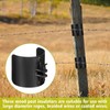 Pangda 12 Pcs Black Electric Fence Insulator Wood Post Electric