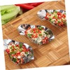 OHPHCALL 6pcs Stainless Steel Oyster Dipping Dishes Reusable Oyster Shell