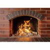 OERJU 7x5ft Red Brick Wall Fireplace Backdrop Burning Firewood Blazing