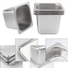 Biugaaufai 8 Pack 1/6 Size Stainless Steel Steam Pan, 6
