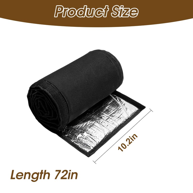 3 Layers HVAC Copper Pipe Insulation Cover, Waterproof 600D Oxford
