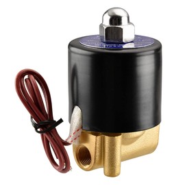 Heschen Brass Electric Solenoid Valve 1/8 Inch DC 24V Direct action Water Air Gas Normally Closed Replacement Valve