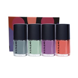 Hanami Nail Polish Collection Daydream 9mlx4Pk (purple rain, the bay, flame trees & pale grey eyes)
