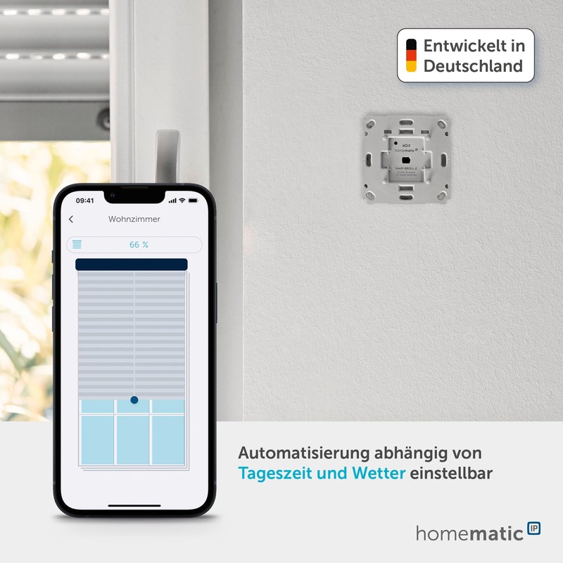Homematic IP Smart Home Roller Shutter Actuator for Branded Switches,