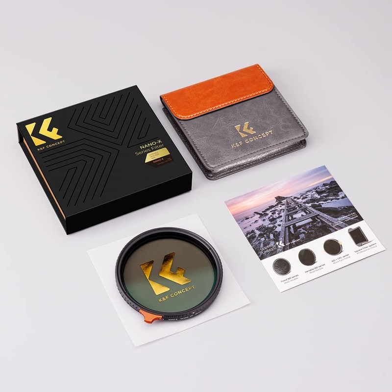 K&F Concept 55mm Variable ND Filter ND3-ND1000 (1.5-10 Stops), 28-Layer