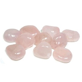 GeoFossils Brazilian Rose Quartz Tumble Stone (20-25mm) Single Stone