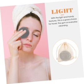 Beavorty 13pcs Cotton Makeup Remover Pads Facial Cleansing Pads Bamboo Fiber Material for Travel Daily Use