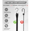 Bungee Cords Heavy Duty Outdoor 21", 10 Pack Rubber Bungee